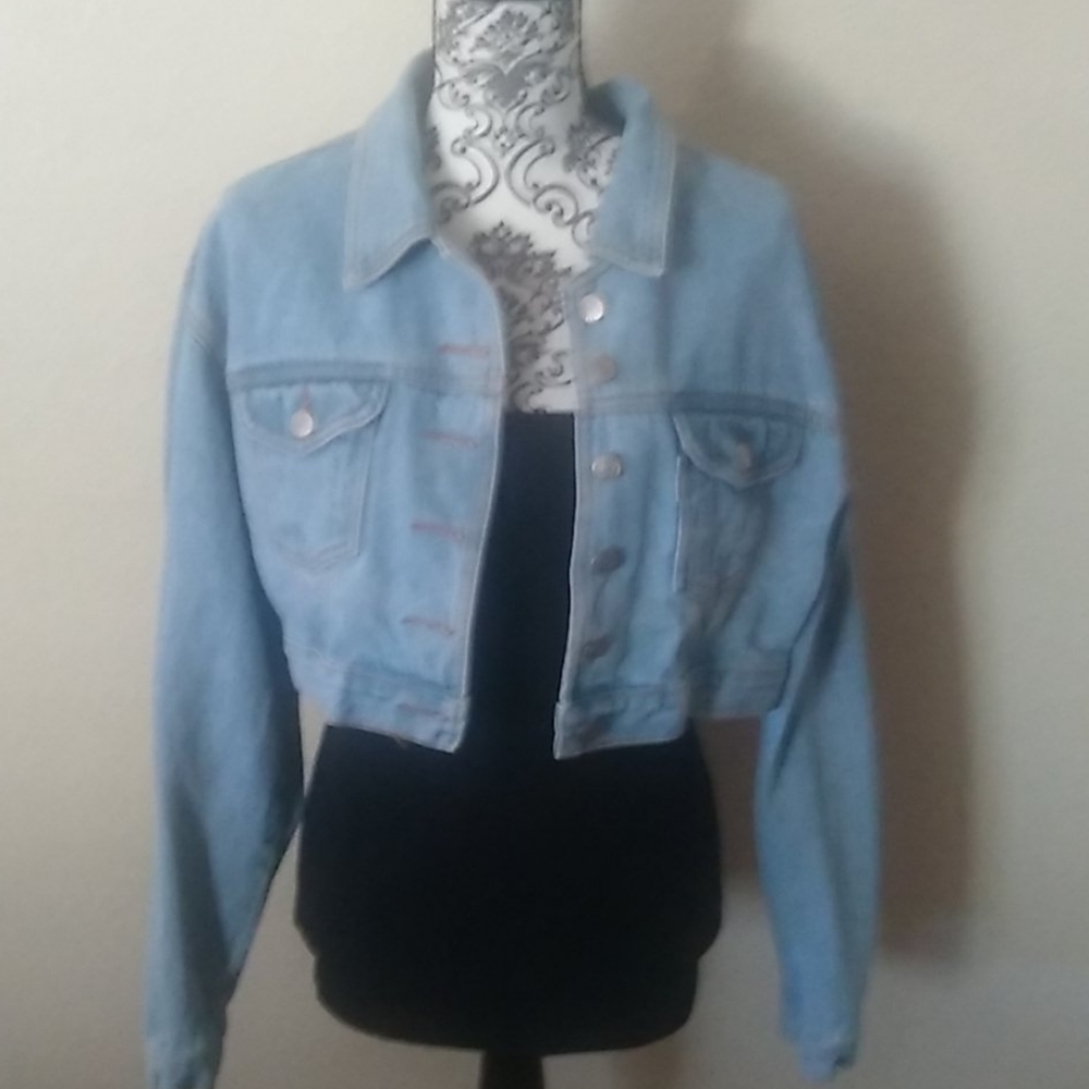 FINAL SALE Crop Jean Vintage Jacket